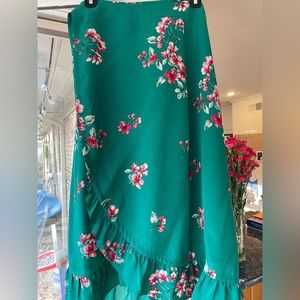 Sezane Adriana wrap skirt, 3/4 length